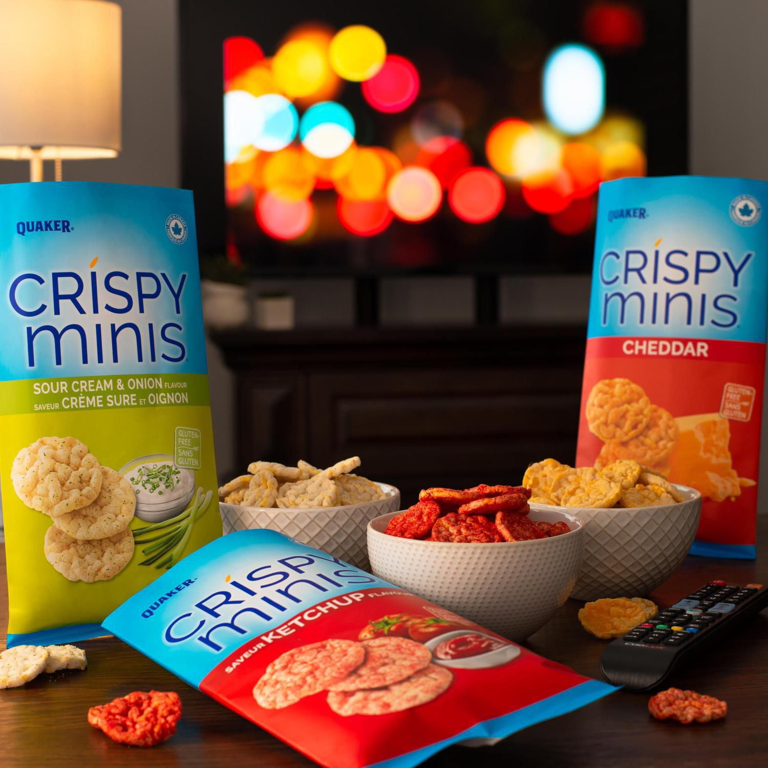 Quaker Crispy Minis Brown Rice Chips Sour Cream & Onion