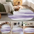thumbnail image 6 of Purple Grey Ombre Round Rugs 3ft, Abstract Art Oil Painting Modern Non Slip Washable Rug Runner, Low Pile Indoor Floor Carpet Mat Bathroom Rugs for Living Room, Bedroom, Kids Room, 6 of 9