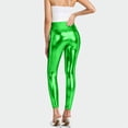 thumbnail image 4 of Women's High Waisted Metallic Leggings Stretch Shiny Party Club Pants, 4 of 5