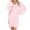 Pink, variant on DailyTrove Women's Solid Color Knit Fit & Flare Dress, Long Sleeve, Casual Lounge & Weekend Wear, Soft Wool Blend, Relaxed Fit, Plus Size Friendly