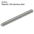 thumbnail image 2 of Uxcell M4 x 40mm Fully Threaded Rod 304 Stainless Steel Right Hand Threads 25 Pack, 2 of 5