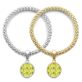 thumbnail image 1 of Cactus Potted Succulents Pattern Lover Bracelet Bangle Pendant Jewelry Couple Chain, 1 of 3