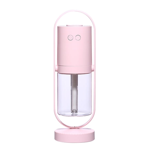 Arestory Portable Small Humidifier - Cold Mist Humidifier with 360° Rotating Stand, Stepless Dimming Warm Night Light, 2/8 H Timer Function, Mini humidifier for Bedroom, Plants, Office, and Car
