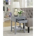 thumbnail image 2 of Convenience Concepts American Heritage Logan End Table in Gray Wood Finish, 2 of 5