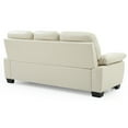 thumbnail image 5 of Glory Furniture Marta Faux Leather Sofa in Pearl, 5 of 5