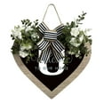thumbnail image 1 of Door Hanging Decoration for Front Door - Heart Shaped Last Name Sign Farmhouse Wreath with 26 Letters - Exterior Hanging Ornament for Outdoor Spring Front Entrance, 1 of 5