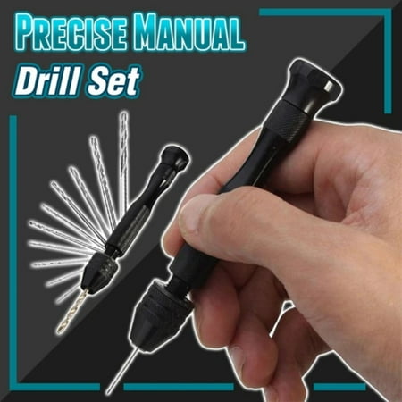 

Egooesam toolspc Chuck Drill Manual Twis Keyless Hand Kit Drilling Woodworking Bits 10 Office & Stationery