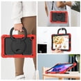 thumbnail image 6 of Case for Lenovo Tab M10 Plus 3rd Gen 10.6 inch 2022, 360 Rotating Stand Handle Pencil Holder Shoulder Strap Heavy Duty Shockproof Cover, Red, 6 of 7