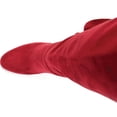 thumbnail image 5 of Women's Journee Collection Vivian Wide Calf Knee High Boot Red Microsuede 5.5 M, 5 of 6