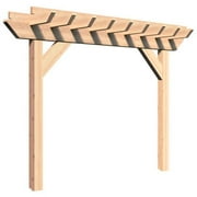 Creekvine Designs HBWRCCMP4x16CVD 4 x 16 ft. Rough Cut Cedar Monterrey Pergola