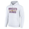 thumbnail image 2 of Unisex Starter White Minnesota Vikings Team Mesh Print Graphic Tri-Blend Pullover Hoodie, 2 of 3