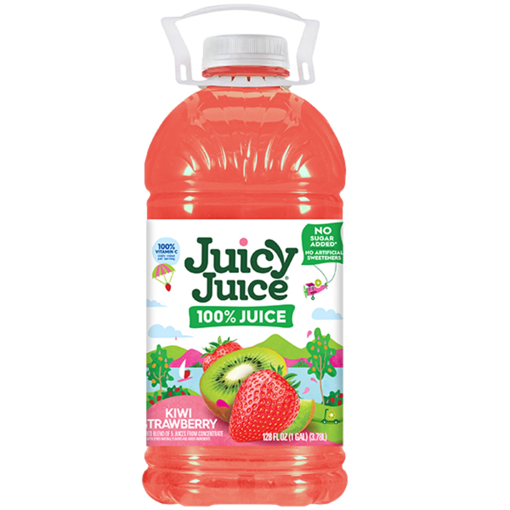 juicy Juicy Juice 100% Kiwi Strawberry Juice, No Sugar Added, Vitamin C