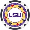 thumbnail image 3 of MasterPieces Casino Style 100 Piece Poker Chip Set - NCAA LSU Tigers, 3 of 6