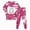 Hot Pink, variant on NOLDARES Kids Pajamas For Boys Skeleton Glow-in-The-Dark Cotton Toddler Halloween Outfit Boys and girls(Black,7Y)
