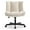 Cream white, variant on LEAGOO Criss Cross Chair with Wheels, Armless Cross Legged Office Chair, Comfy PU-Leather Desk Chair, Modern Swivel Height Adjustable Computer Task Chair, Wide Seat Cute Chair for Home Office(Beige)