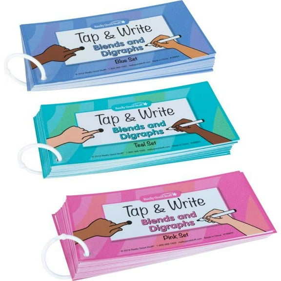 Really Good Stuff Tap and Write Blends and Digraphs - 124 Cards Blends and Diagraphs