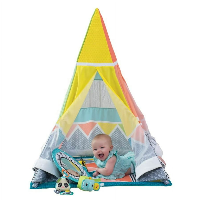 Infantino Grow-with-Me Playtime Teepee Baby Gym, Hanging Mobile,