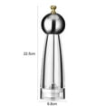 thumbnail image 7 of Shoreew Pepper Grinder Transparent Thickness Adjustable 6/8 Inches Handheld Manual Spice Masher Salt Shaker Kitchen Gadget, 7 of 7
