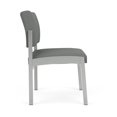 thumbnail image 4 of Lenox Steel Reception Waiting Armless Guest Chair / Silver Steel / Light Gray, 4 of 5