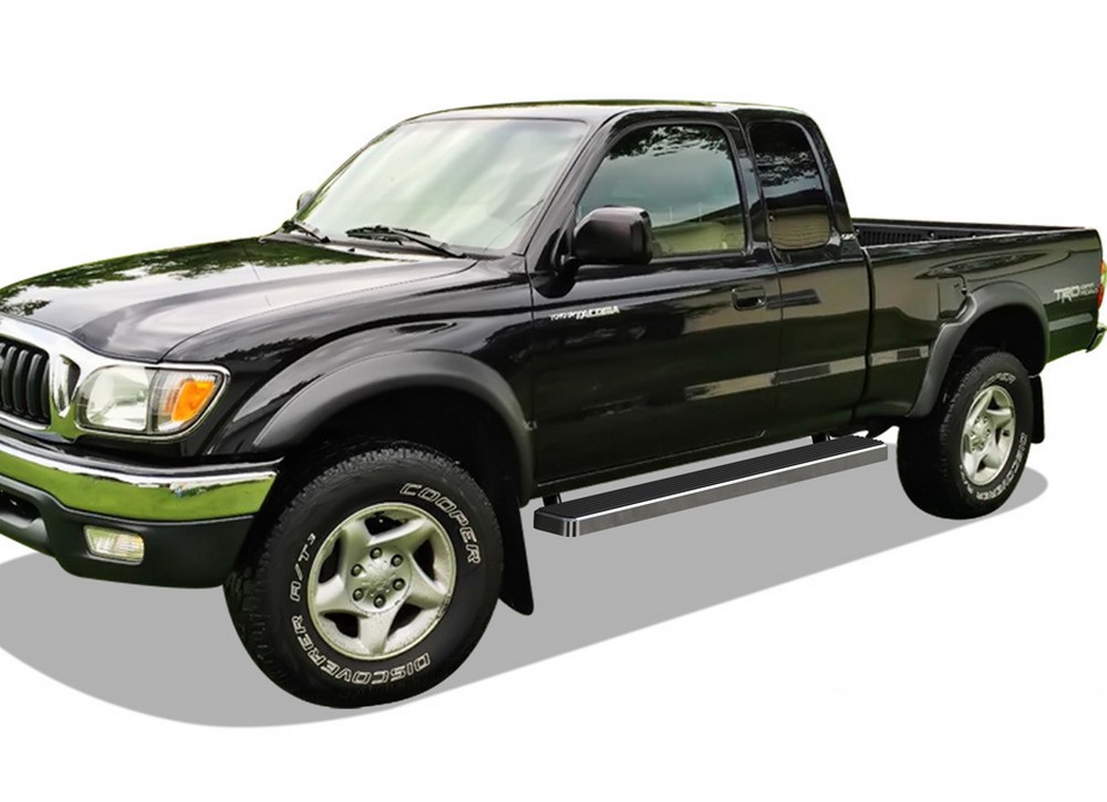 APS Running Boards 6 inches Compatible with Toyota Tacoma 1995-2004 Extended Xtra Cab (4WD or Prerunner 2WD 4WD) 304 Stainless Steel (Nerf Bars Side Steps Side Bars)