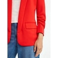thumbnail image 5 of Scoop Women's and Women’s Plus Ultimate ScubaKnit Relaxed Blazer with Scrunch Sleeves, Sizes XS-4X, 5 of 6
