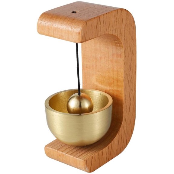 Creative Shopkeepers Bell,Wooden Entry Doorbells,Business Door Opening Bells,Magnetic Hanging Door Bell,Brass Bell for Home Decor,Doorbell Chime for Outdoors