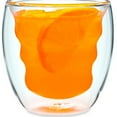 thumbnail image 4 of Curva Artisan Series Double Wall Beverage Glasses and Tumblers - Set of 4 Unique 8 oz Drinking Glasses, 4 of 5