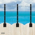 thumbnail image 4 of 16 Pack Black Fence Post Extenders, Outdoor Fence Wire Mesh Extension Arms For Small Paths, Lawns, Gardens, Vegetable Gardens, 4 of 13