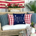 thumbnail image 5 of Bless Our Home America Stars Throw Pillow Covers, 18 x 18 Inch 4th of July Patriotic USA Flag Cushion Case for Sofa Couch, Independence Memorial Day, 5 of 5