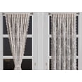 thumbnail image 3 of Warm Home Designs Pair of 2 Gold Linen Lace French Door Curtains. 52 nch Wide by 72 Inches Long. Doorway Sidelight Curtains Come with 2 Matching Tie-Backs. ROS Linen 52x72, 3 of 5