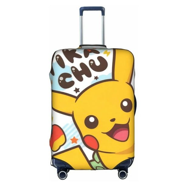 Pokemon Pikachu Elástico Grueso Equipaje Maleta Cubierta Protectora Proteger Bolsa De Polvo Funda De Viaje 18-32 Pulgadas