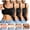 Black, variant on Bras for Women Support Bra Adjustable Straps Lift Bust Shaping Bra Lift Bra Seamless Front Close Bras Brassiere Wide Straps Bra Push up Bras Bra for Square Neckline Multicolor M