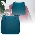 thumbnail image 2 of D-Shaped Dining Chair Cushions with Ties Thick Comfortable Seat Pads for Kitchen Chairs Removable Washable Cover Non- Backing Textured Foam Indoor Use Home Decor, 2 of 6