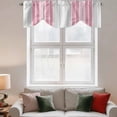 thumbnail image 2 of Pink Gray Stripes Tie Up Valance Curtains for Windows, Kitchen Curtains Window Treatments, Chic Modern Abstract Vertical Lines Short Window Shades Valances for Bedroom Bathroom Cafe 54"x18", 2 of 8