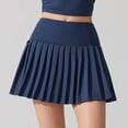 thumbnail image 2 of Womens Blue Tennis Skirt Lightweight Tennis Skort with Shorts Tennis Golf Skirts XL, 2 of 5