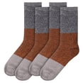 thumbnail image 2 of BambooMN Unisex Rayon from Bamboo Classic Casual Crew Socks - Black Red Grey - Small - 4 Pairs, 2 of 5