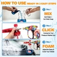 thumbnail image 5 of BEAR FORCE Pressure Washer Spray Gun Power Washer Short Gun with M22 Inlet-14mm & Foam Cannon Foam Gun with 5 Nozzles Tips #035 & 3/8'' Quick Connector, Additional Orifice Nozzle 1.10mm Car Washing, 5 of 11