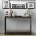 thumbnail image 3 of IdeaHouse 40" Entryway Table - Console Table with Storage, 2-Tier Sofa Table, Entry Table with Shelf, Hallway Table for Entryway, for Couch, Hallway, Foyer, Kitchen Counter - Walnut Brown, 3 of 8