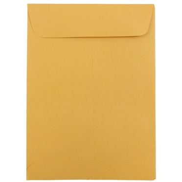 JAM Paper Catalog Open End Envelopes, 5 1/2 x 7 1/2, Brown Kraft Manila 100 per Pack