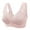 Pink, variant on Bigersell Sports Bras for Women Clearance Exercise Bras for Women Wire-Free Bra Style B5171 V-Neck Full-Coverage Bras Front Button Bra Closure Juniors Plus Size Wireless Padded Bras for Women Pink XXL