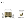 thumbnail image 2 of 16 Sets Zipper Slider Retainers, #10 Top Stoppers & Bottom Stops for Bags Coats Jackets, Bronze Tone, 2 of 6