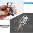 thumbnail image 4 of Key Fob Cover Compatible with Honda Accord Civic CR-V Crosstour HR-V LX 2013-2022 Keychain Case Holder Protector,Silver, 4 of 7
