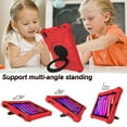 thumbnail image 3 of Kids Friednly Case for iPad Mini 6th Generation 2021, EVA Foam Shoulder Strap Shockproof Protective Case with Pencil Holder Rotated Handle Bracket Stand Heat Dissipation Cover,Red, 3 of 7