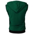 thumbnail image 4 of H2H Mens Casual Slim Fit Zip-up Sleeveless Hoodie Lightweight Workout Tank Tops Gym Hoodies (CMOHOSL012), 4 of 6