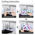 thumbnail image 5 of Yayeee Faucet Mat for Kitchen Sink 30" Diatomite Long Splash Guard Pad, Purple Drawing, 5 of 7