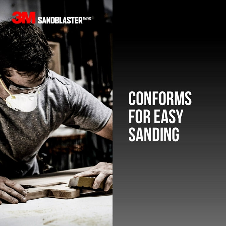 80 Grit Dust Channeling Sanding Sponge photo 6