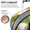 thumbnail image 2 of Insulated Lunch Bag for Women, Floral Print Oxford Fabric Lunch Box, Leakproof Thermal Cooler Tote for Work, School & Picnic, Sunflower Floral Print, 2 of 5