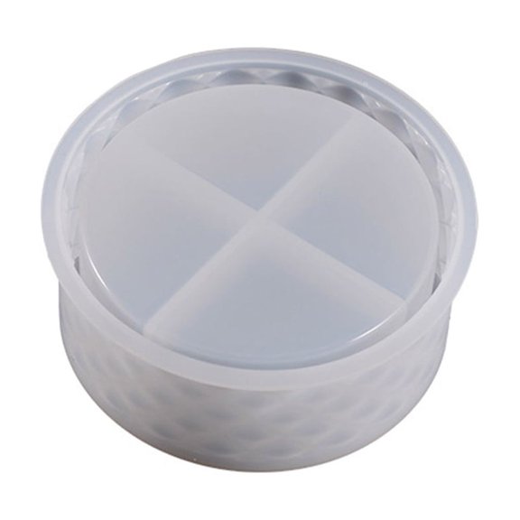 Diamonds Storage Box Resin Mold with Bows Lid for Epoxy Casting,DIY Decoration Crafts Mold for Jewelry Trinket Container