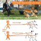 thumbnail image 3 of Veeki Heavy Duty 2 Way Dog Lead Metal Chain Double Pet Clip Leash Coupler(l 4.0mm70cm Double Leash, Silver), 3 of 4