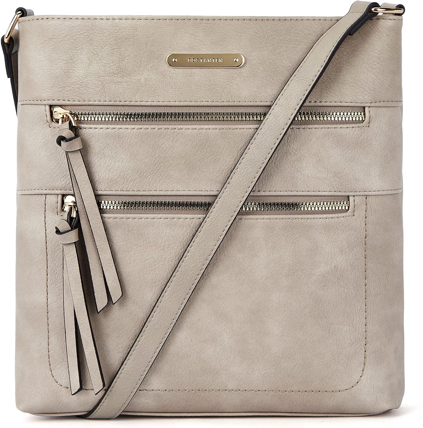 Crossbody Bags Purses for Women Trendy Soft Leather Shoulder Handbags with Adjustable Strap Zipper Pocket Medium